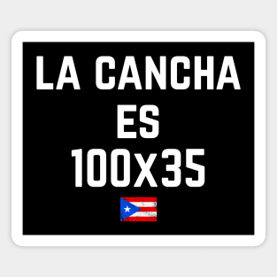 La Cancha Es 100 x 35 Puerto Rico Proud Puerto Rican Basketball Magnet